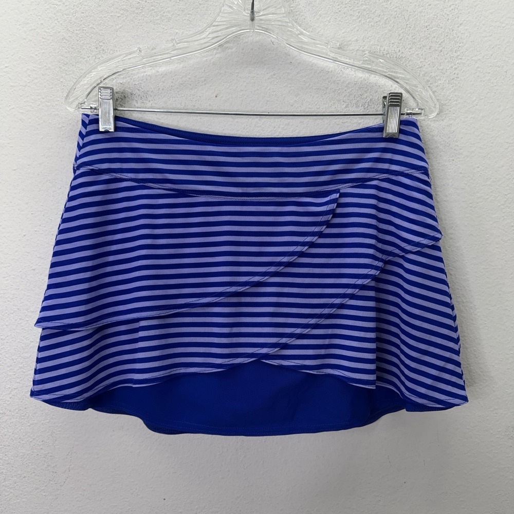 Title Nine Va Va Vroom Power Mesh Skort Ruffle Tiered Golf Tennis Pickleball M